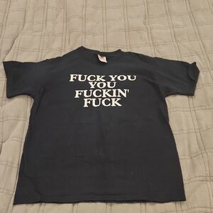 Bold Statement Black Graphic Tee Size M, Can Be Unisex!